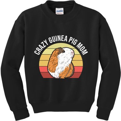 Crazy Guinea Pig Mom Kids Sweatshirt