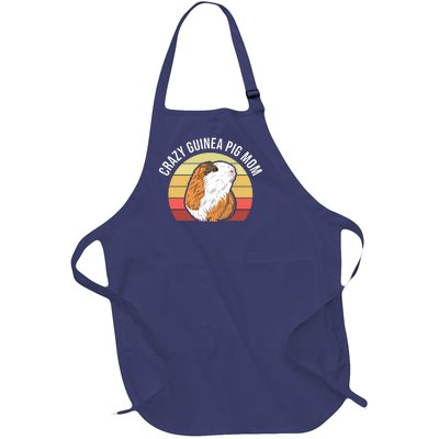 Crazy Guinea Pig Mom Full-Length Apron With Pockets