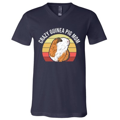 Crazy Guinea Pig Mom V-Neck T-Shirt