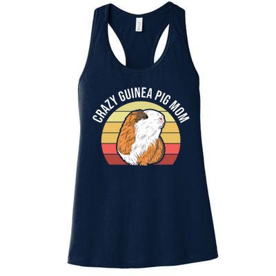 Crazy Guinea Pig Mom Women's Racerback Tank