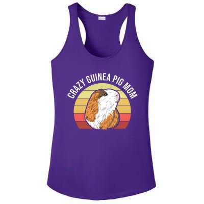 Crazy Guinea Pig Mom Ladies PosiCharge Competitor Racerback Tank