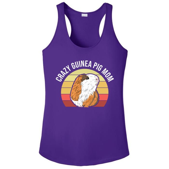 Crazy Guinea Pig Mom Ladies PosiCharge Competitor Racerback Tank