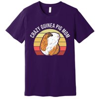 Crazy Guinea Pig Mom Premium T-Shirt