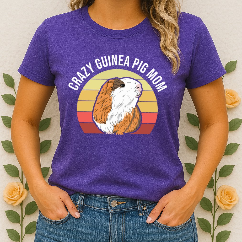 Crazy Guinea Pig Mom Womens T-Shirt