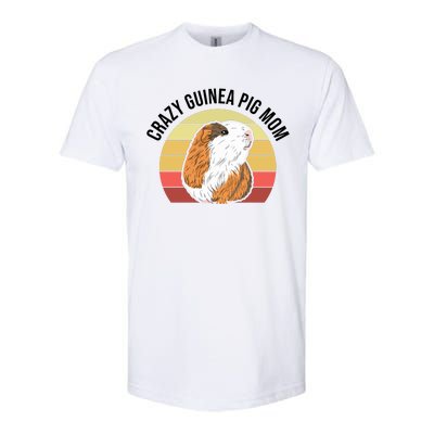 Crazy Guinea Pig Mom Softstyle CVC T-Shirt