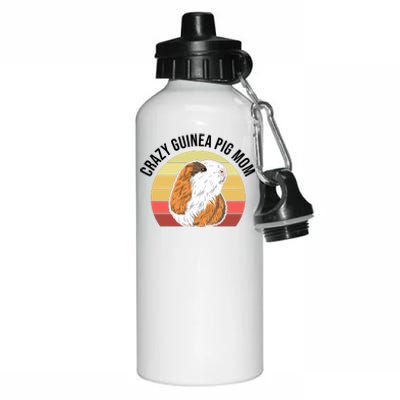 Crazy Guinea Pig Mom Aluminum Water Bottle