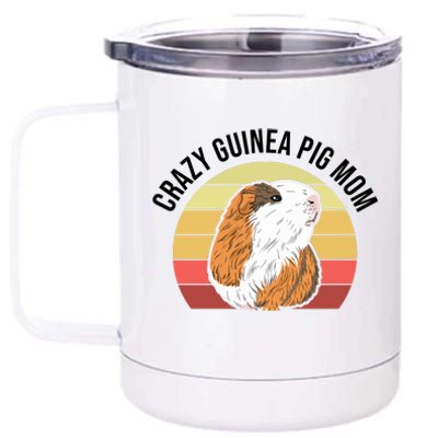 Crazy Guinea Pig Mom 12 oz Stainless Steel Tumbler Cup