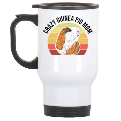 Crazy Guinea Pig Mom Stainless Steel Travel Mug