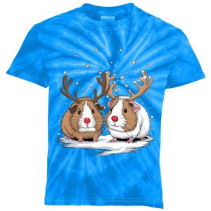 Cute Guinea Pig Christmas Santa Claus Kids Tie-Dye T-Shirt