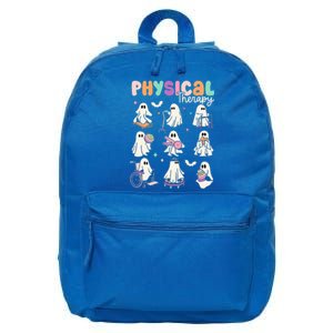 Cute Ghost Physical Therapy PT Physical Therapist Halloween 16 in Basic Backpack