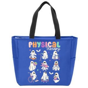 Cute Ghost Physical Therapy PT Physical Therapist Halloween Zip Tote Bag