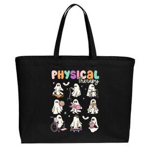 Cute Ghost Physical Therapy PT Physical Therapist Halloween Cotton Canvas Jumbo Tote