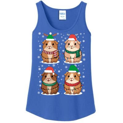 Cute Guinea Pigs Family Matching Christmas Gift Ladies Essential Tank