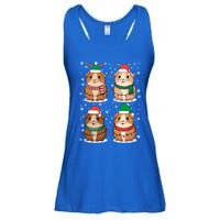 Cute Guinea Pigs Family Matching Christmas Gift Ladies Essential Flowy Tank