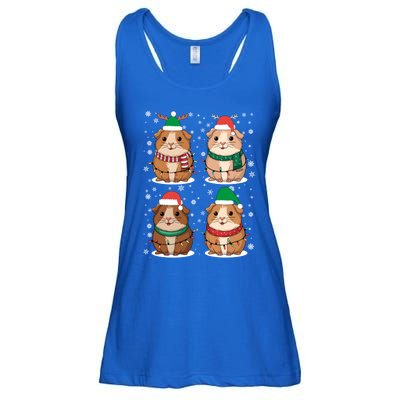 Cute Guinea Pigs Family Matching Christmas Gift Ladies Essential Flowy Tank