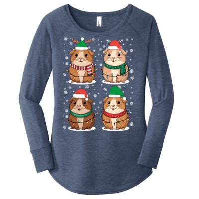 Cute Guinea Pigs Family Matching Christmas Gift Women's Perfect Tri Tunic Long Sleeve Shirt