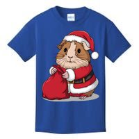 Cute Guinea Pig Christmas Santa Claus Kids T-Shirt