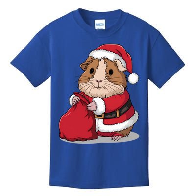 Cute Guinea Pig Christmas Santa Claus Kids T-Shirt