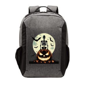 Cute Goth Pumpkin Head Skeleton For Autumn Lovers Vector Backpack