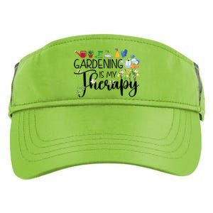 Cool Garden Plant Owner Gardening Is My Therapy Funny Saying Adult Drive Performance Visor