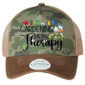 Cool Garden Plant Owner Gardening Is My Therapy Funny Saying Legacy Tie Dye Trucker Hat