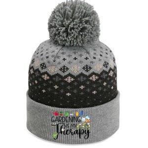 Cool Garden Plant Owner Gardening Is My Therapy Funny Saying The Baniff Cuffed Pom Beanie