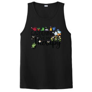 Cool Garden Plant Owner Gardening Is My Therapy Funny Saying PosiCharge Competitor Tank