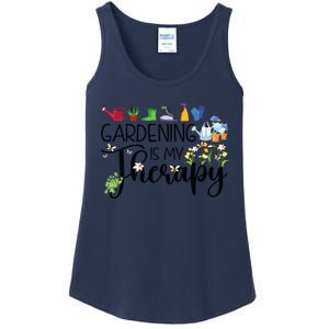 Cool Garden Plant Owner Gardening Is My Therapy Funny Saying Ladies Essential Tank