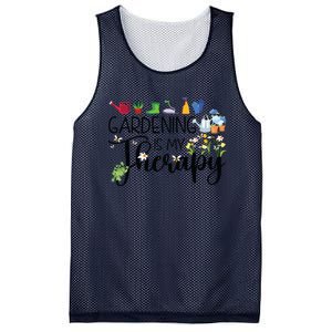 Cool Garden Plant Owner Gardening Is My Therapy Funny Saying Mesh Reversible Basketball Jersey Tank