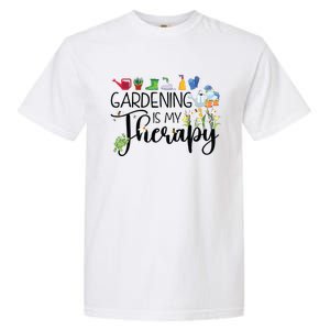 Cool Garden Plant Owner Gardening Is My Therapy Funny Saying Garment-Dyed Heavyweight T-Shirt