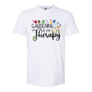 Cool Garden Plant Owner Gardening Is My Therapy Funny Saying Softstyle CVC T-Shirt