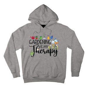 Cool Garden Plant Owner Gardening Is My Therapy Funny Saying Tall Hoodie