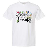 Cool Garden Plant Owner Gardening Is My Therapy Funny Saying Garment-Dyed Heavyweight T-Shirt