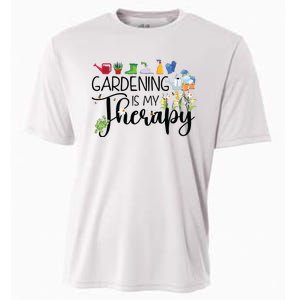 Cool Garden Plant Owner Gardening Is My Therapy Funny Saying Cooling Performance Crew T-Shirt