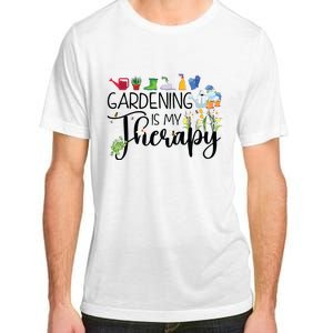 Cool Garden Plant Owner Gardening Is My Therapy Funny Saying Adult ChromaSoft Performance T-Shirt