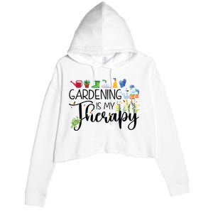 Cool Garden Plant Owner Gardening Is My Therapy Funny Saying Crop Fleece Hoodie