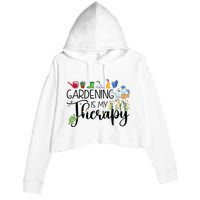 Cool Garden Plant Owner Gardening Is My Therapy Funny Saying Crop Fleece Hoodie