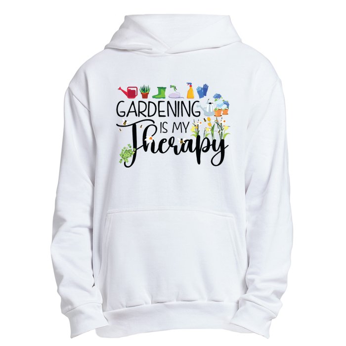 Cool Garden Plant Owner Gardening Is My Therapy Funny Saying Urban Pullover Hoodie