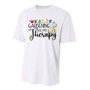 Cool Garden Plant Owner Gardening Is My Therapy Funny Saying Performance Sprint T-Shirt