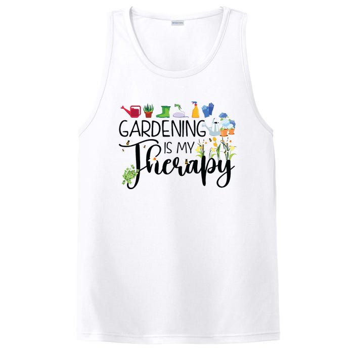 Cool Garden Plant Owner Gardening Is My Therapy Funny Saying PosiCharge Competitor Tank