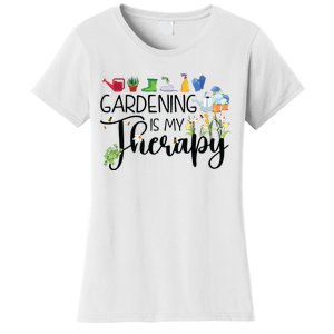 Cool Garden Plant Owner Gardening Is My Therapy Funny Saying Women's T-Shirt