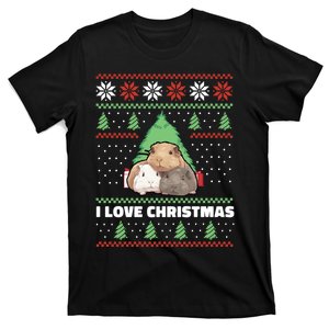 Cute Guinea Pigs Animals Christmas Xmas Gift T-Shirt