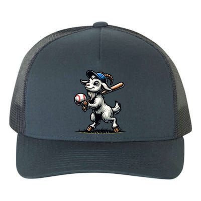 Cute Goat Playing Baseball Yupoong Adult 5-Panel Trucker Hat