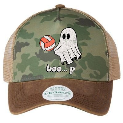 Cute Ghost Playing Volleyball Sport Player Halloween Costume Legacy Tie Dye Trucker Hat