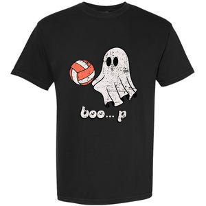 Cute Ghost Playing Volleyball Sport Player Halloween Costume Garment-Dyed Heavyweight T-Shirt