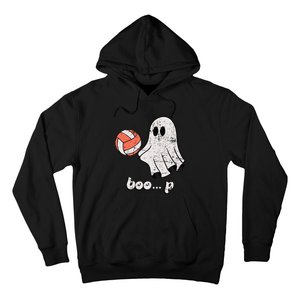 Cute Ghost Playing Volleyball Sport Player Halloween Costume Hoodie