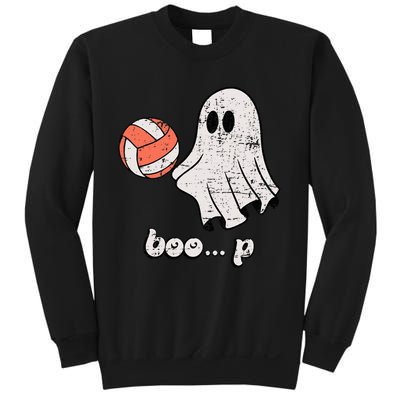 Cute Ghost Playing Volleyball Sport Player Halloween Costume Sweatshirt