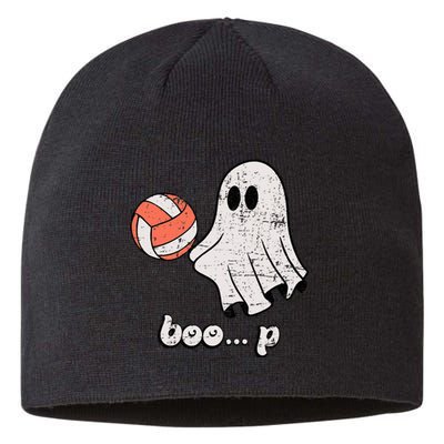 Cute Ghost Playing Volleyball Sport Player Halloween Costume Sustainable Beanie