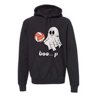 Cute Ghost Playing Volleyball Sport Player Halloween Costume Premium Hoodie