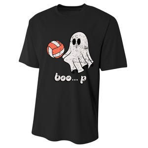 Cute Ghost Playing Volleyball Sport Player Halloween Costume Performance Sprint T-Shirt